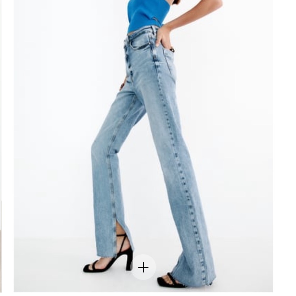 zara blue jeans